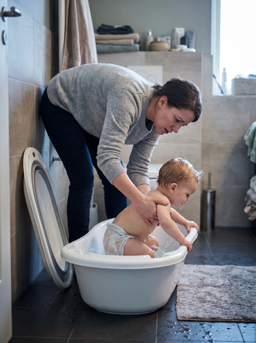 ¿La hora del baño es una batalla cada noche?